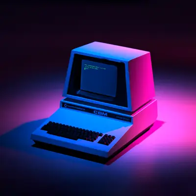 bewebdev logo - computer backlit with pink color